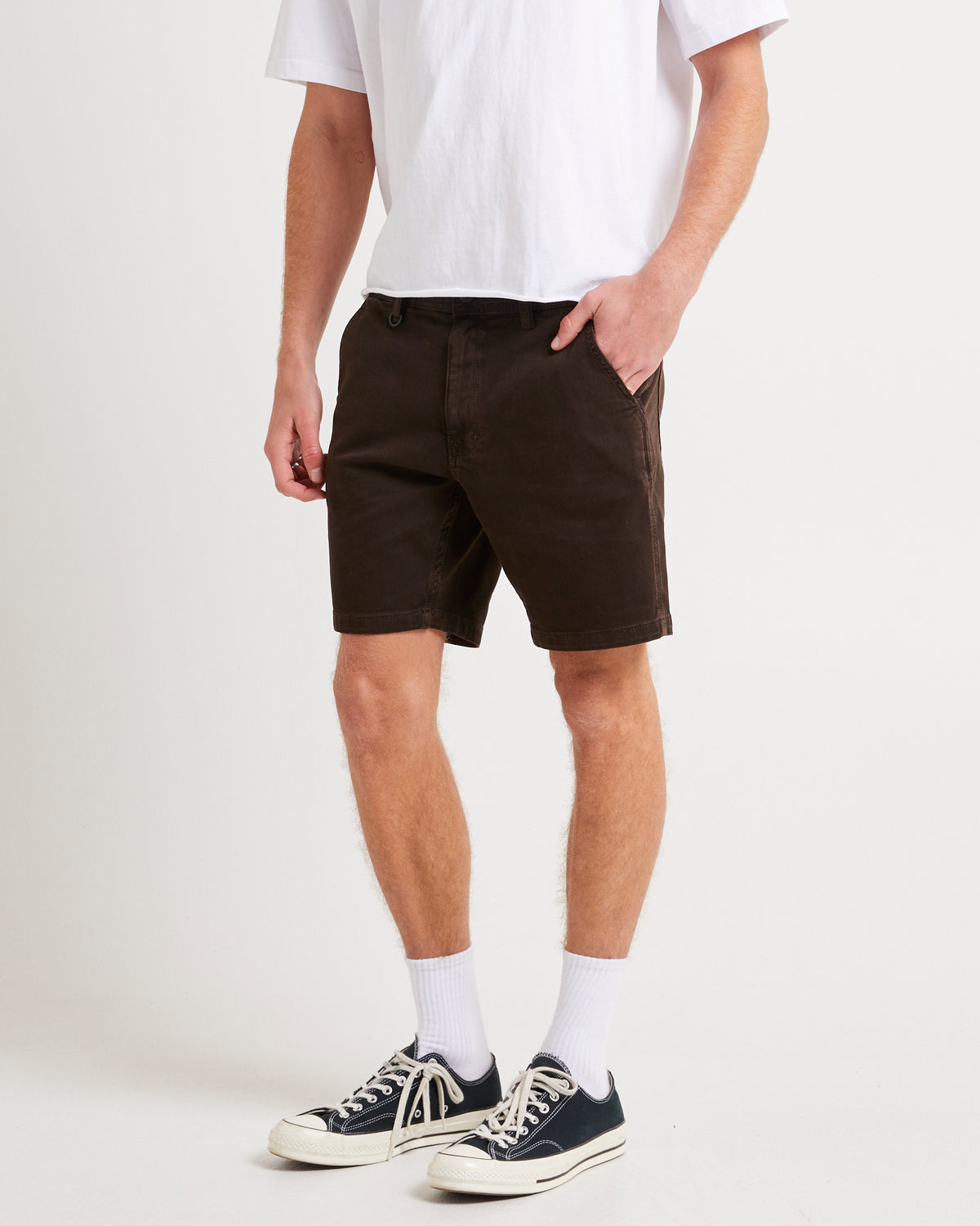 Cody Workwear Denim Shorts IRON BARK