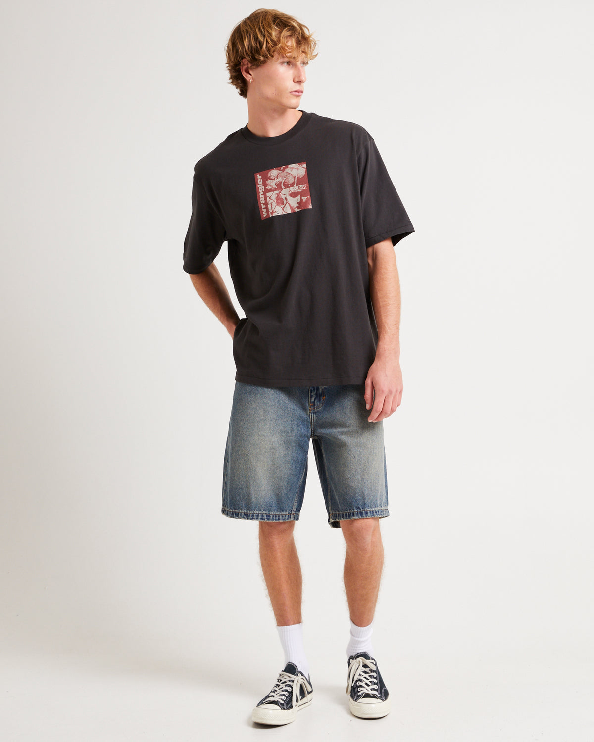 Expand Your Mind Slacker T-Shirt WORN BLACK