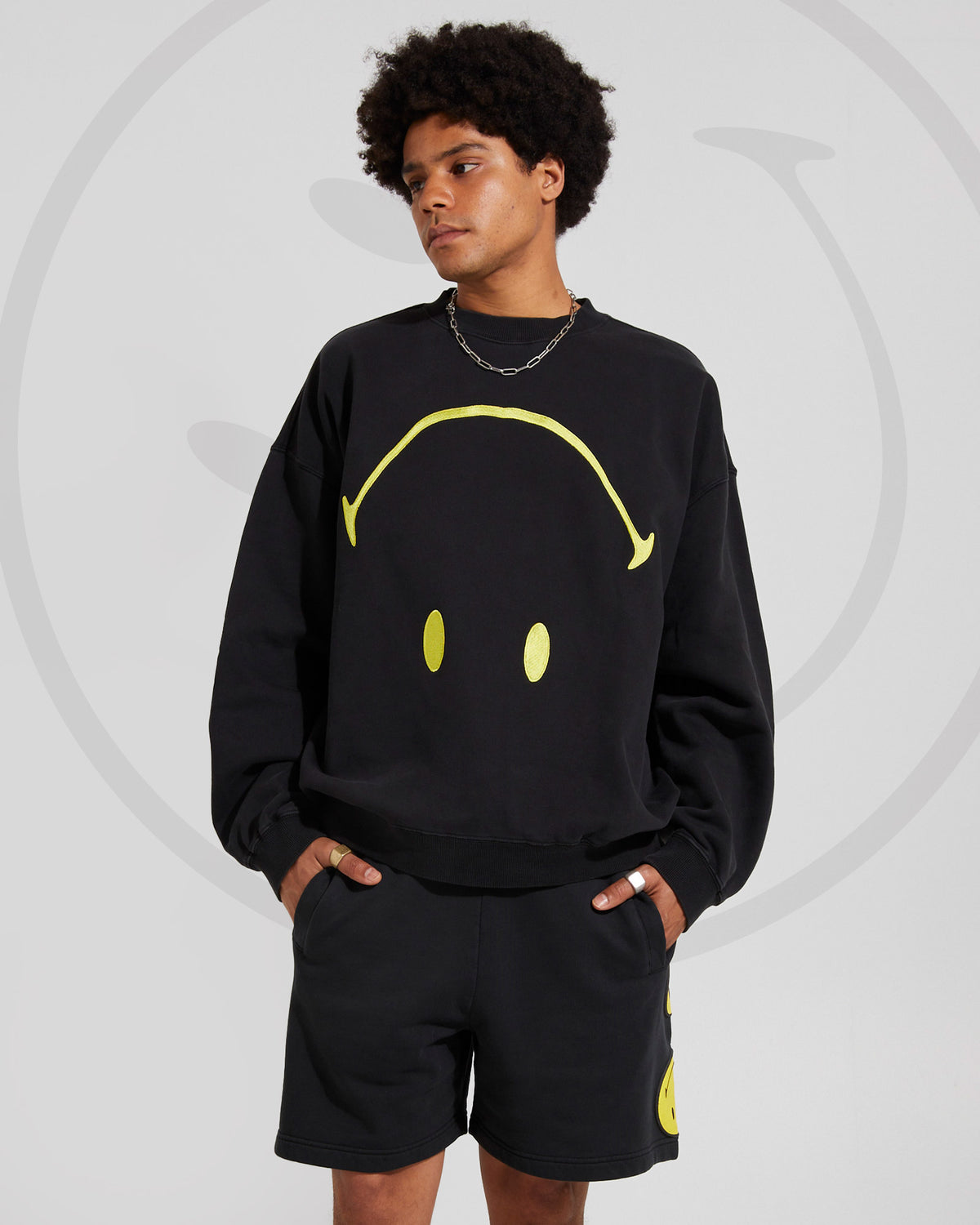 Insight x Smiley Beam Crew VINTAGE BLACK