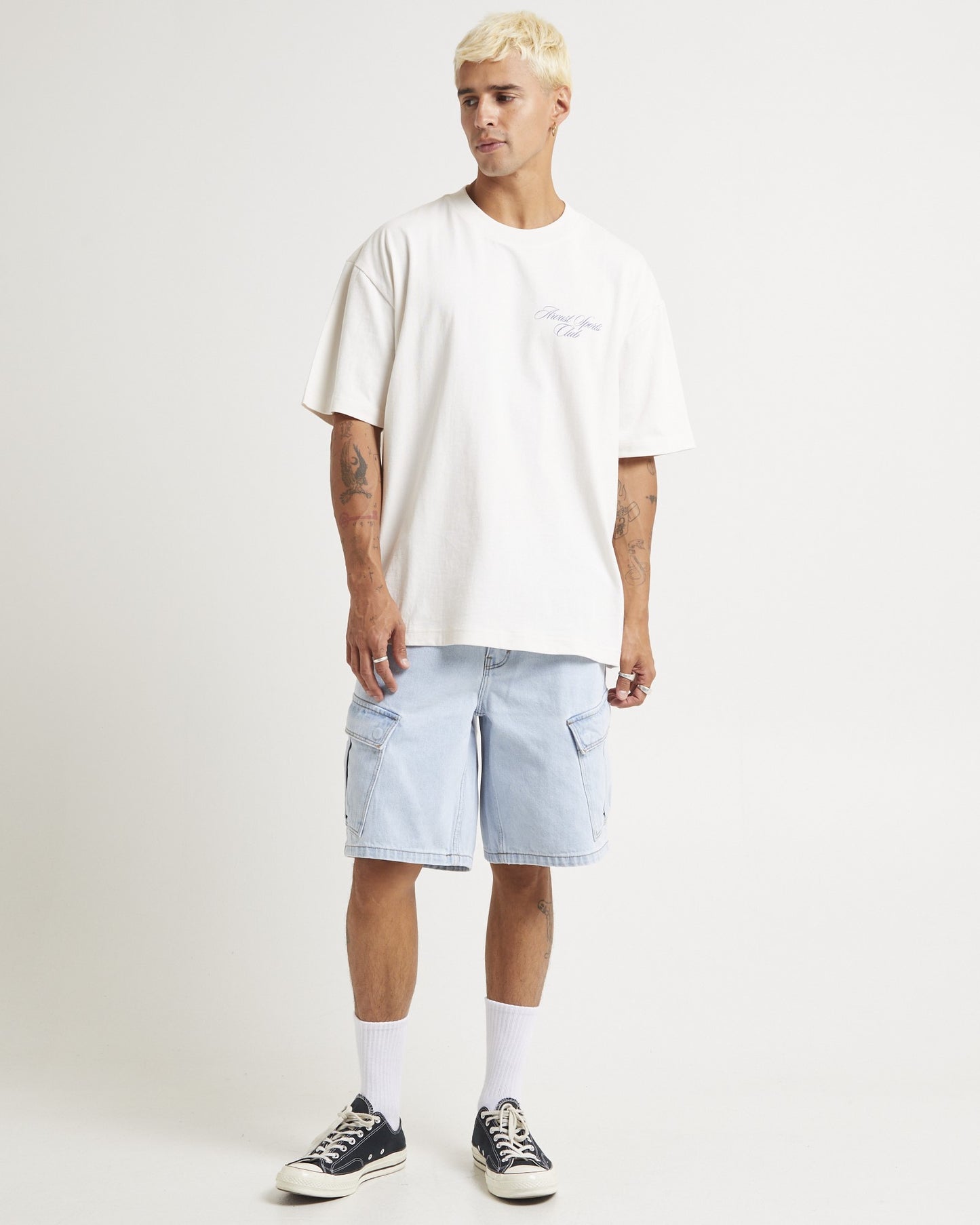 A5 Baggy Denim Cargo Shorts Judd