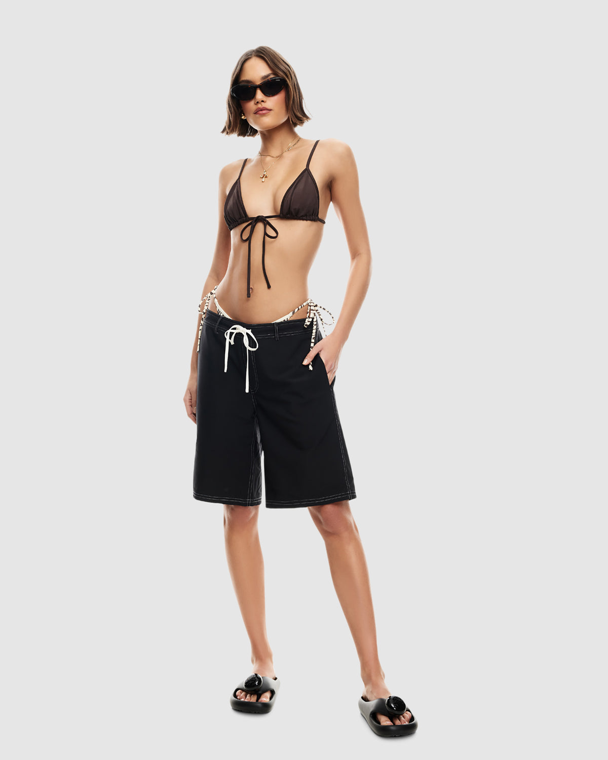 Vogue Contrast Shorts ONYX