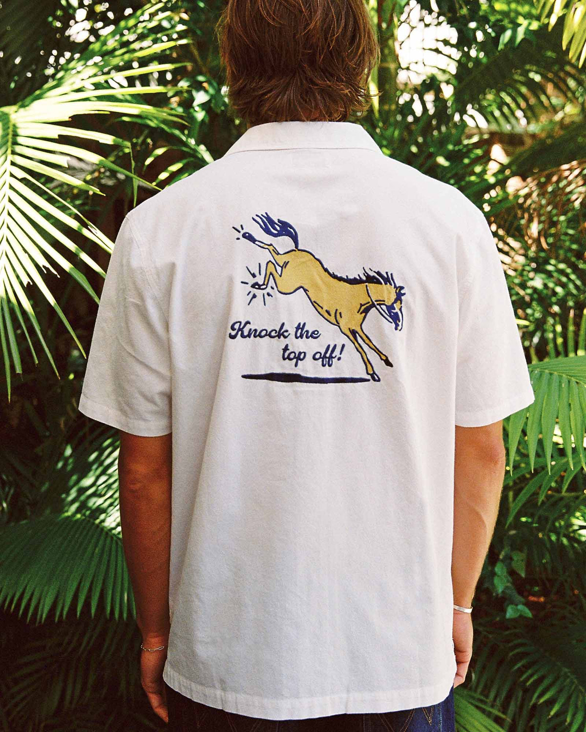 Wrangler x Better Beer Day For It Shirt ECRU