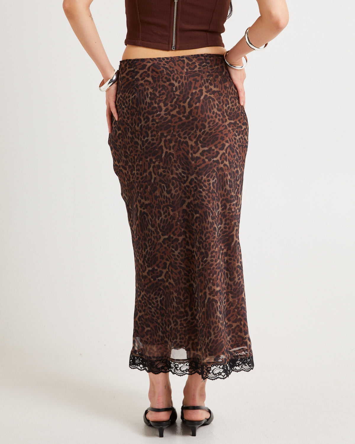 Mitsy Mid Skirt LEOPARD