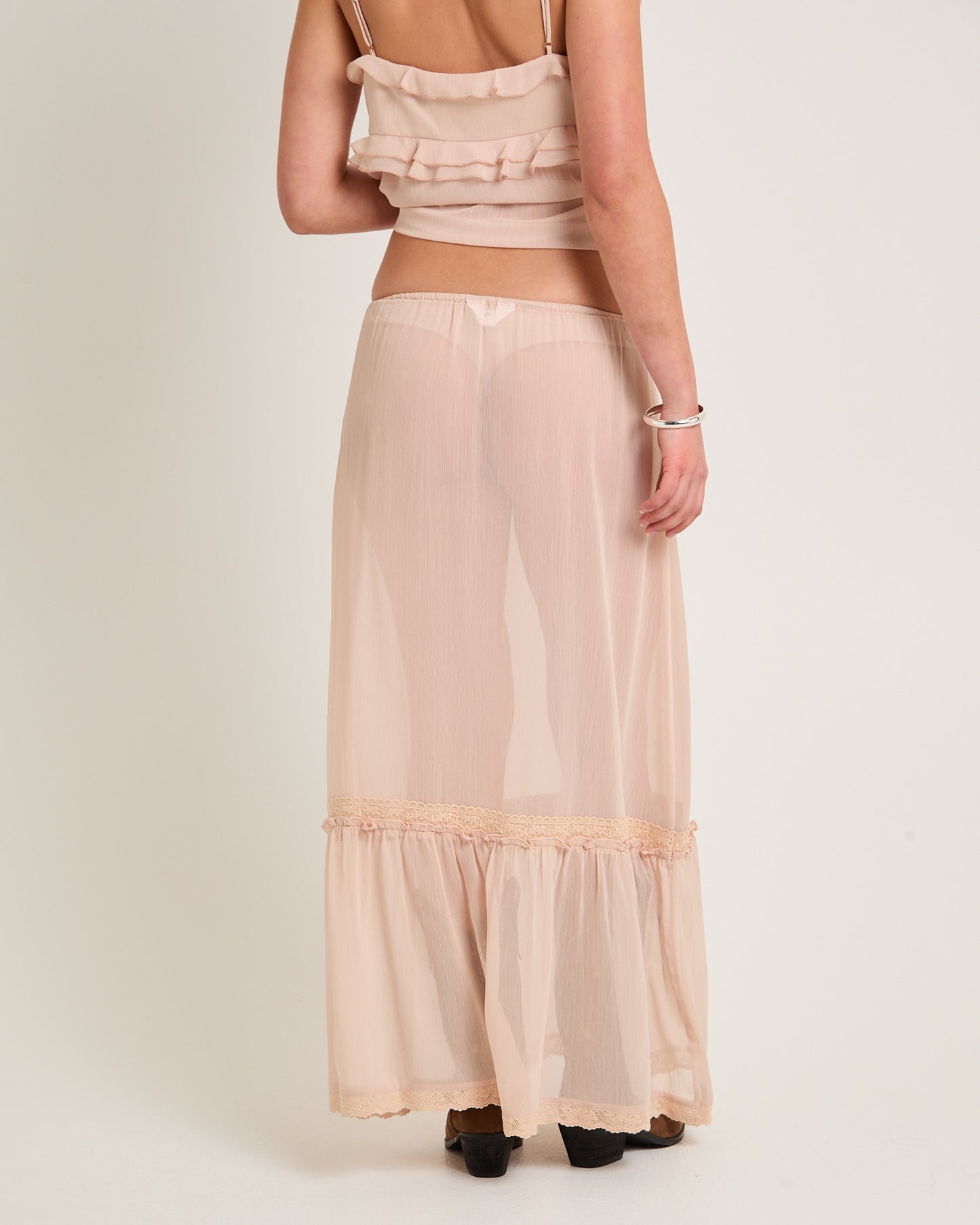 Paislee Sheer Maxi Skirt