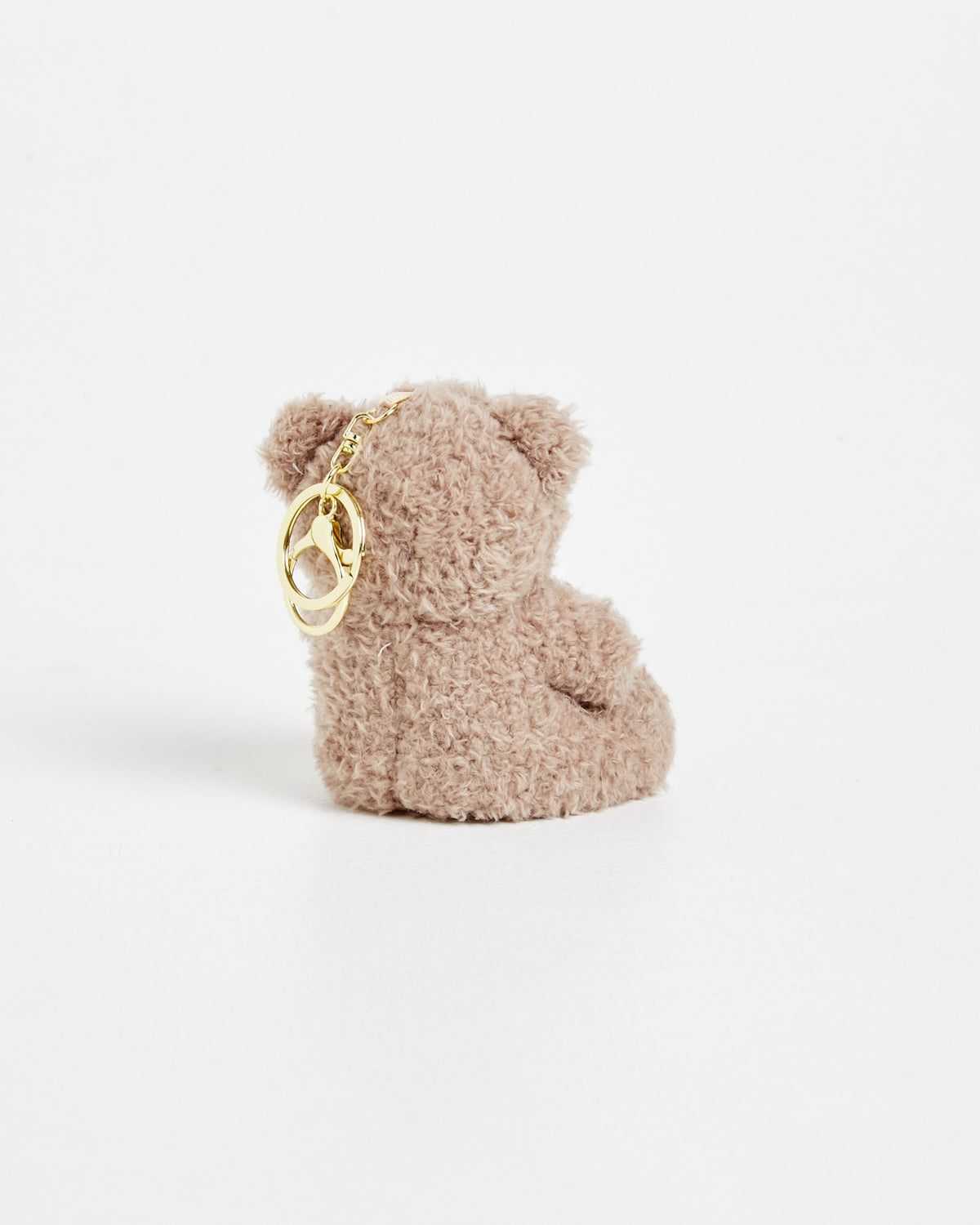 Fluffy Bear Keyring BROWN