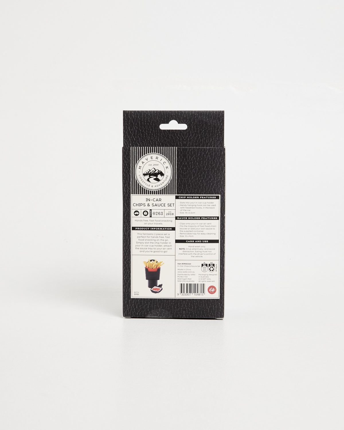Chips and Sauce In Car Holder Set ASSORTED