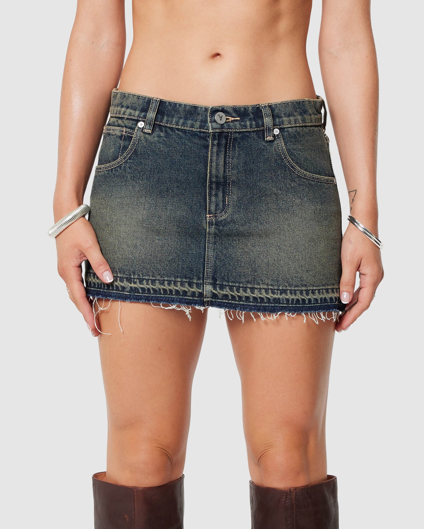 99 Low Denim Skirt Quinn
