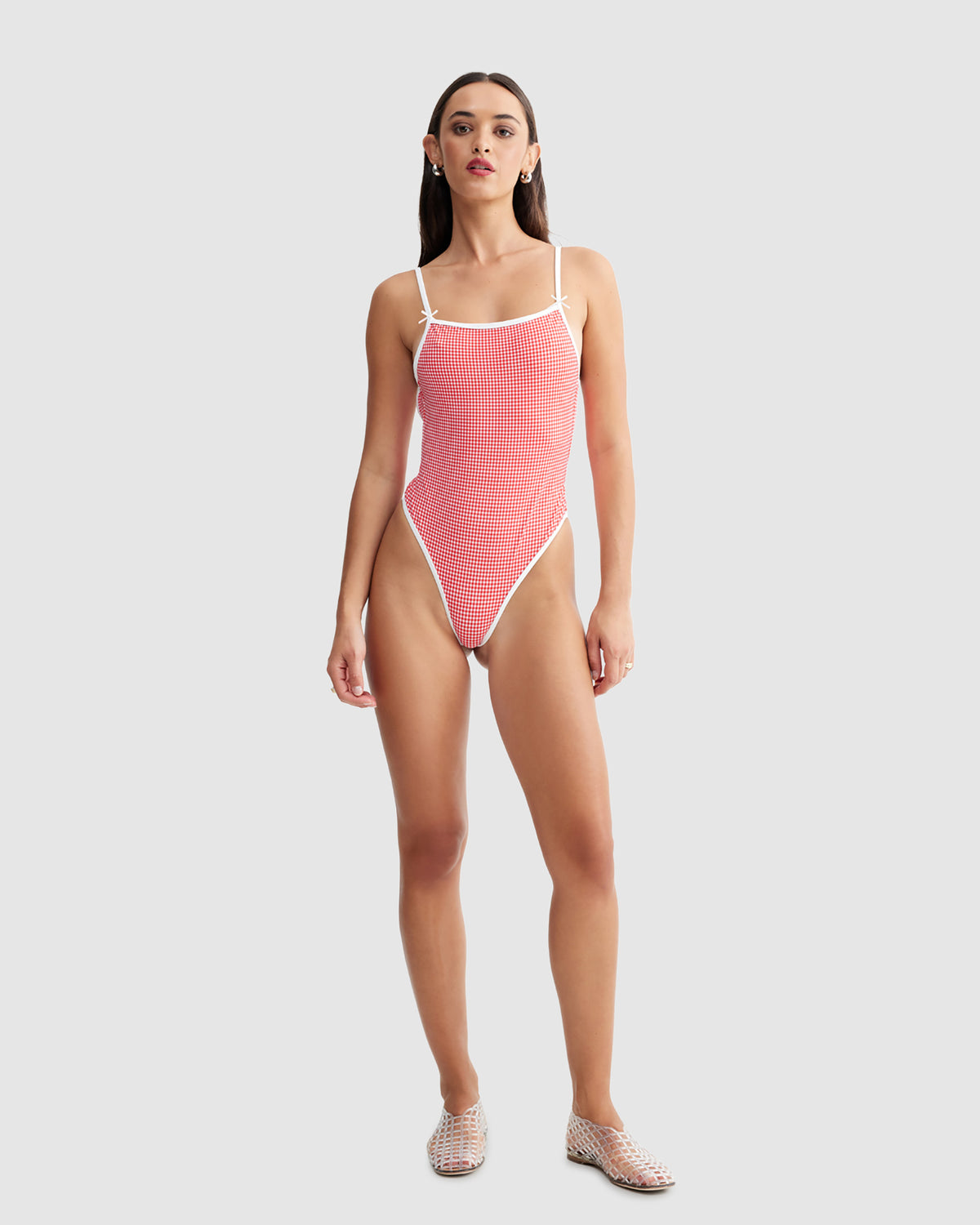 Gingham One Piece RED