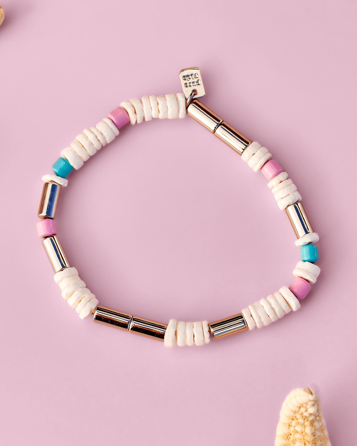 Tropical Breeze Stretch Silver Bracelet