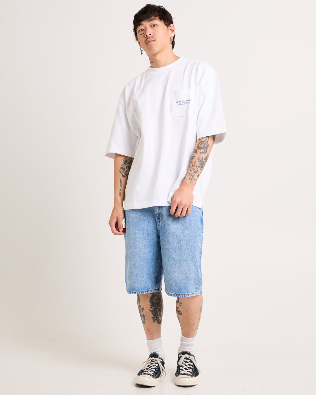 Box Cutter Pocket T-Shirt WHITE