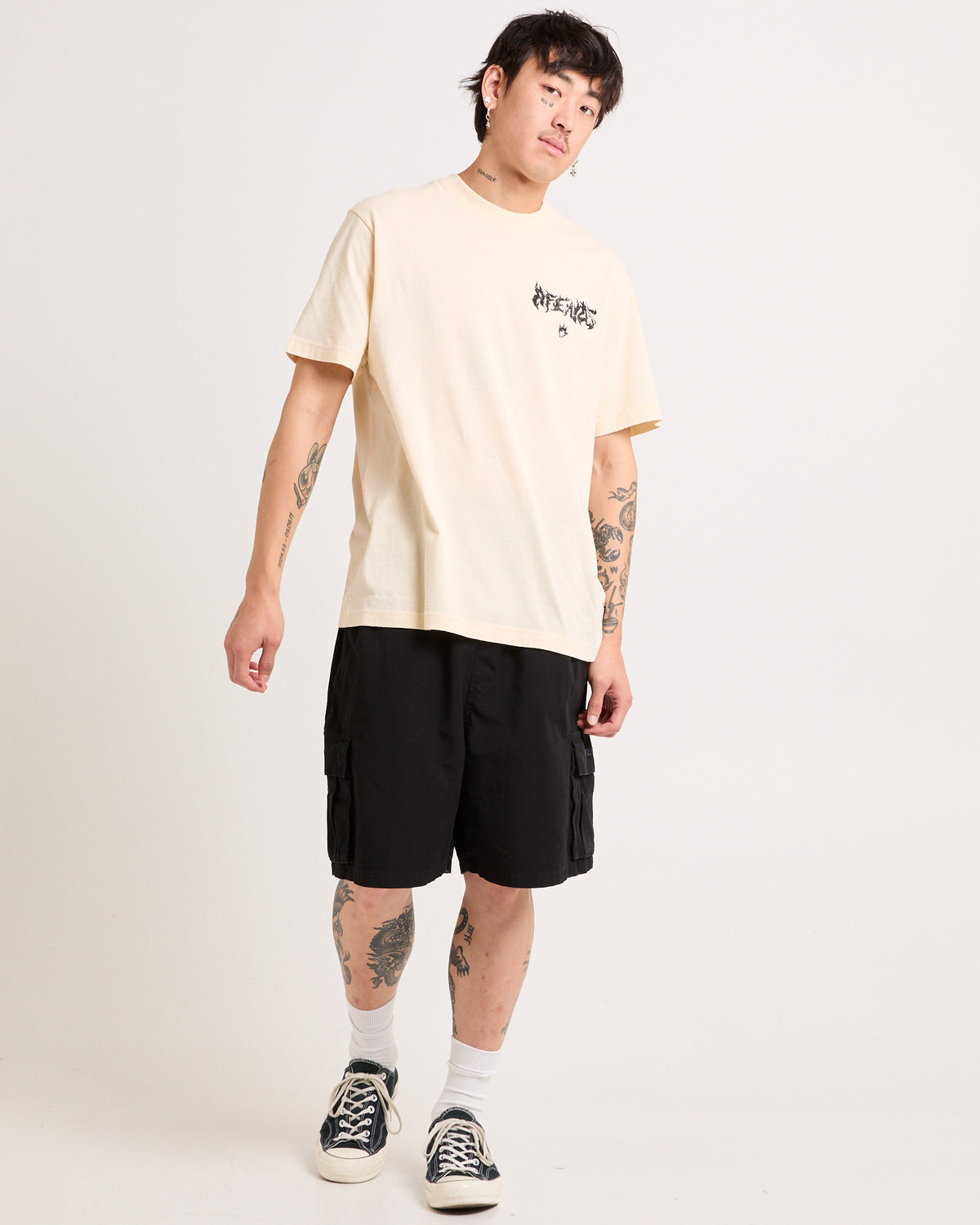 Fire Pit Retro Fit T-Shirt SAND