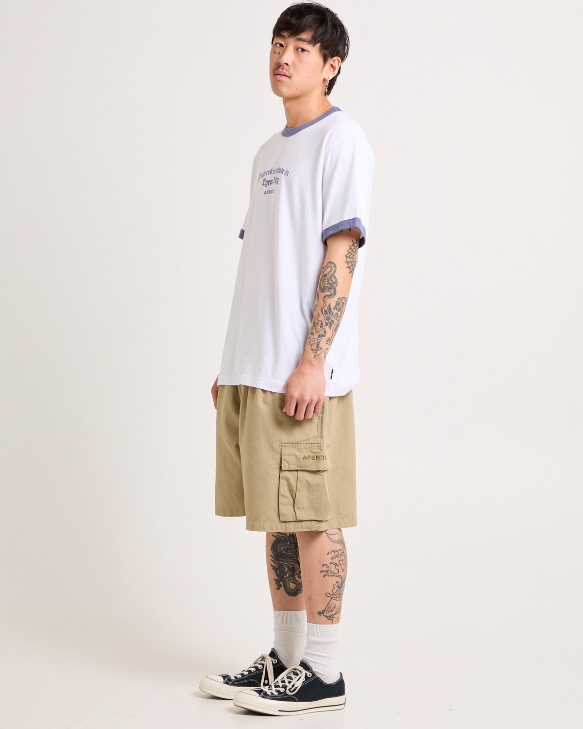 Ripped Out 98 - Oversized Cargo Short 20" Eucalyptus
