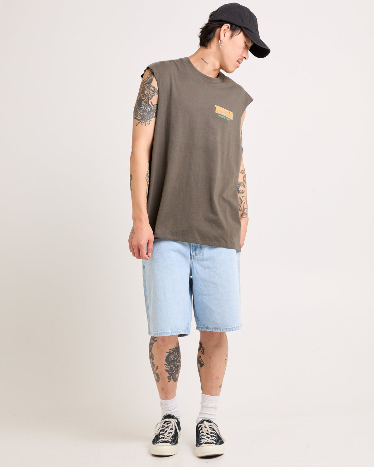 Steezy Relaxed Denim Shorts WANDERER