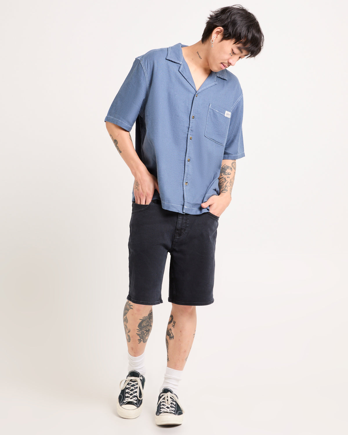 L-Two Slim Shorts OUTER LIMITS BLK