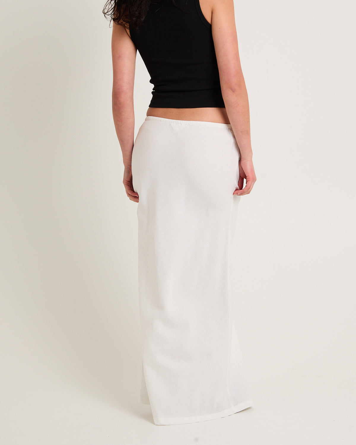 Sandy Tie Front Skirt WHITE