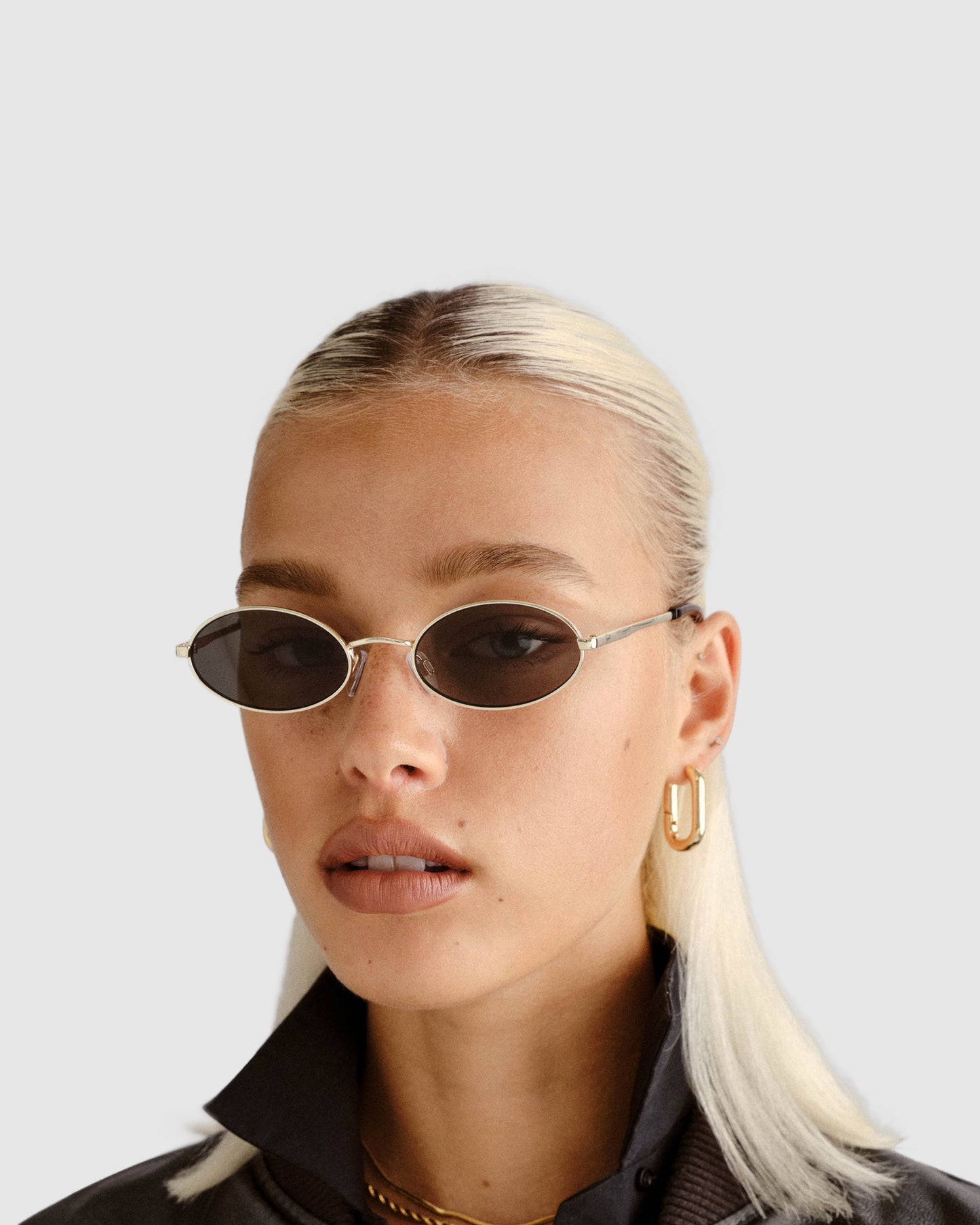 Love Train Sunglasses Bright Gold/Khaki Mono