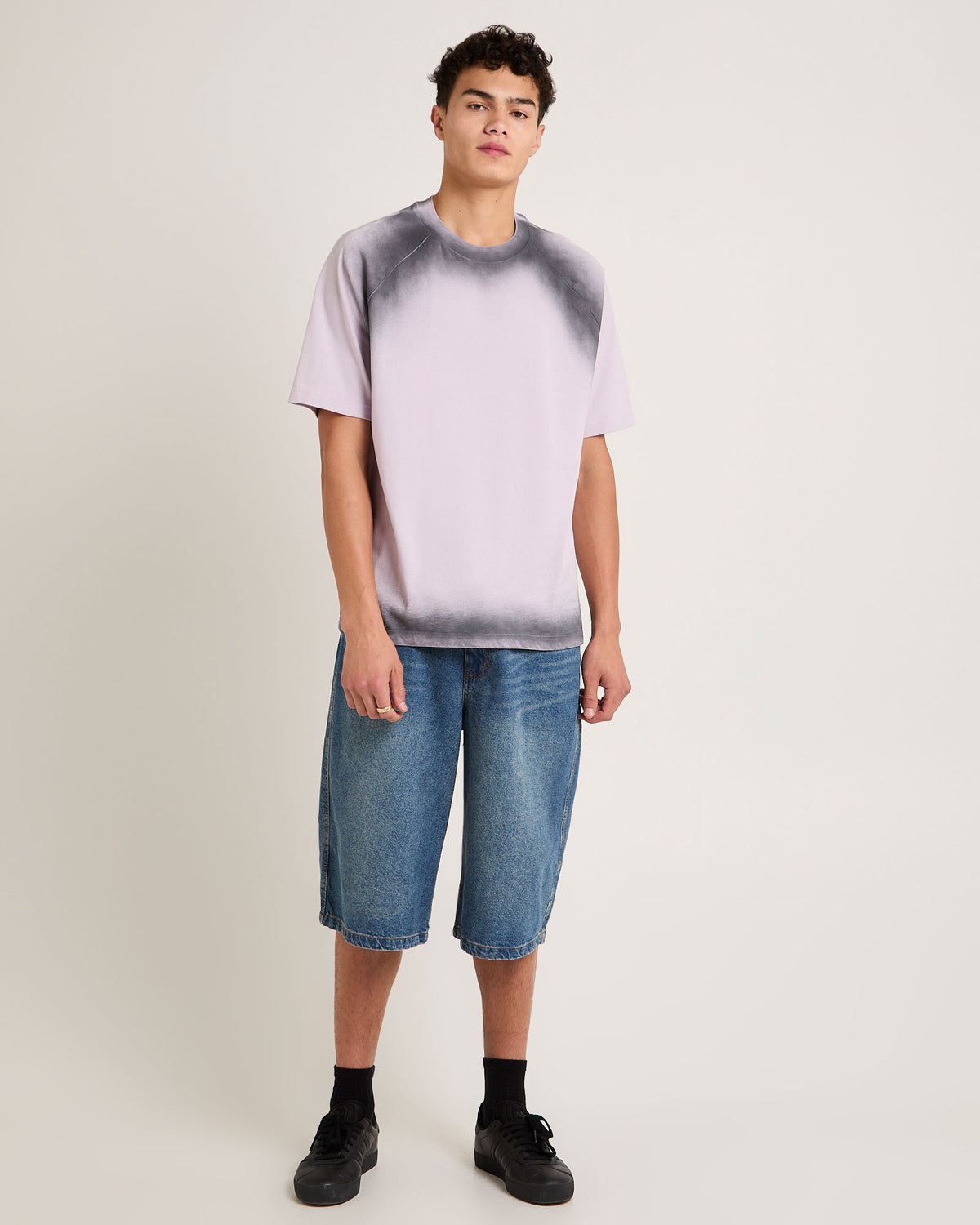 Liminal Sprayed T-Shirt PURPLE