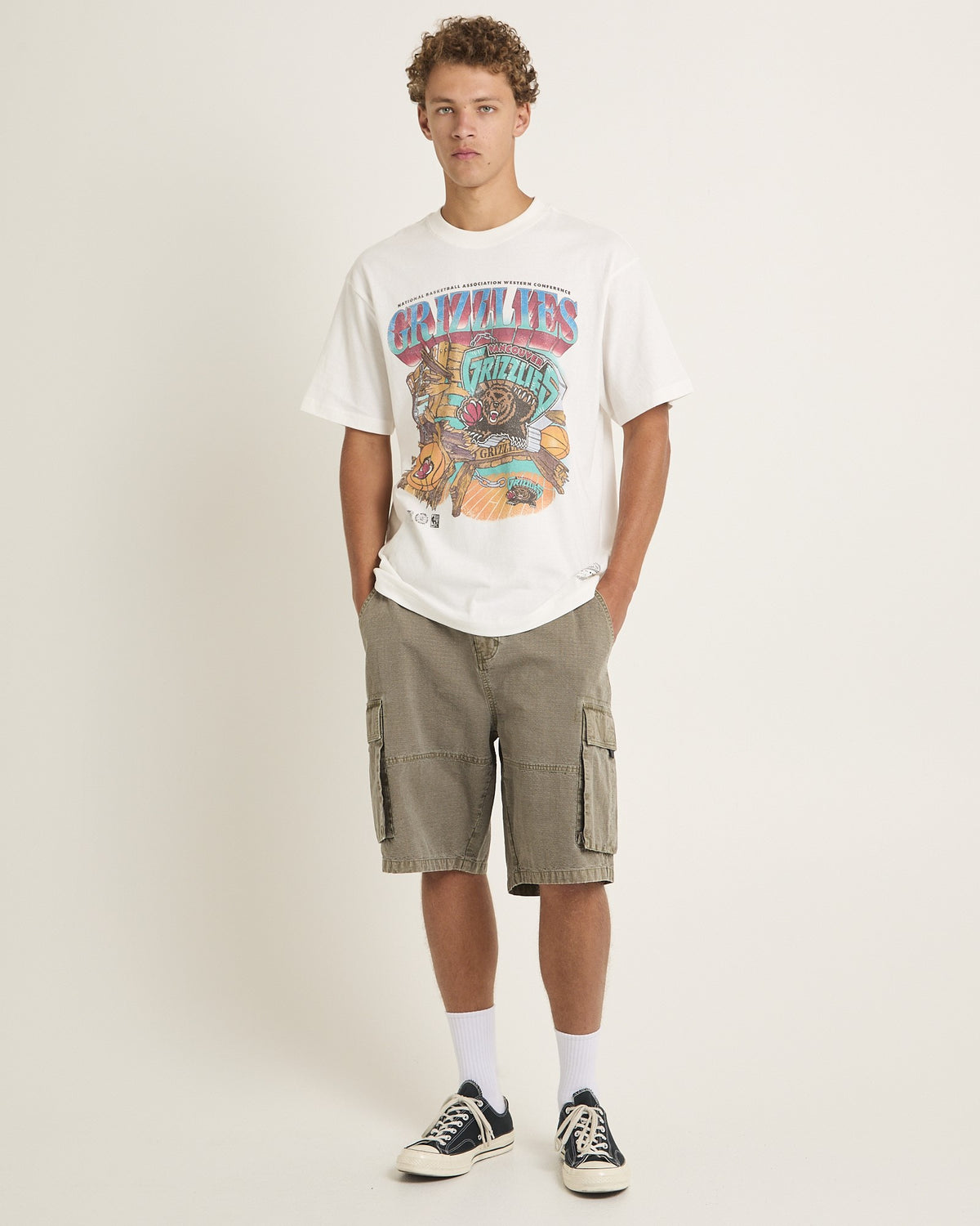 Bevel Burst T-Shirt VINTAGE WHITE