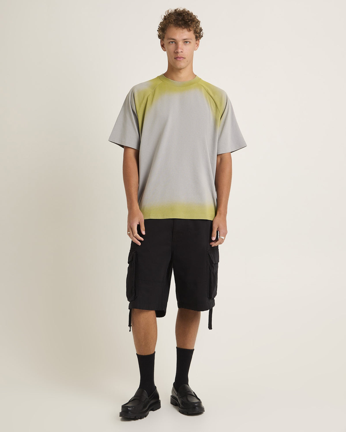 Liminal Sprayed T-Shirt GREY