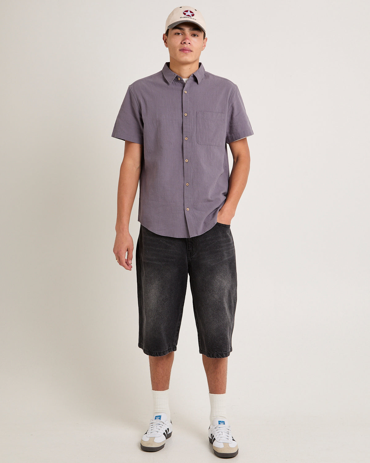 Louie Short Sleeve Shirt CHARCOAL