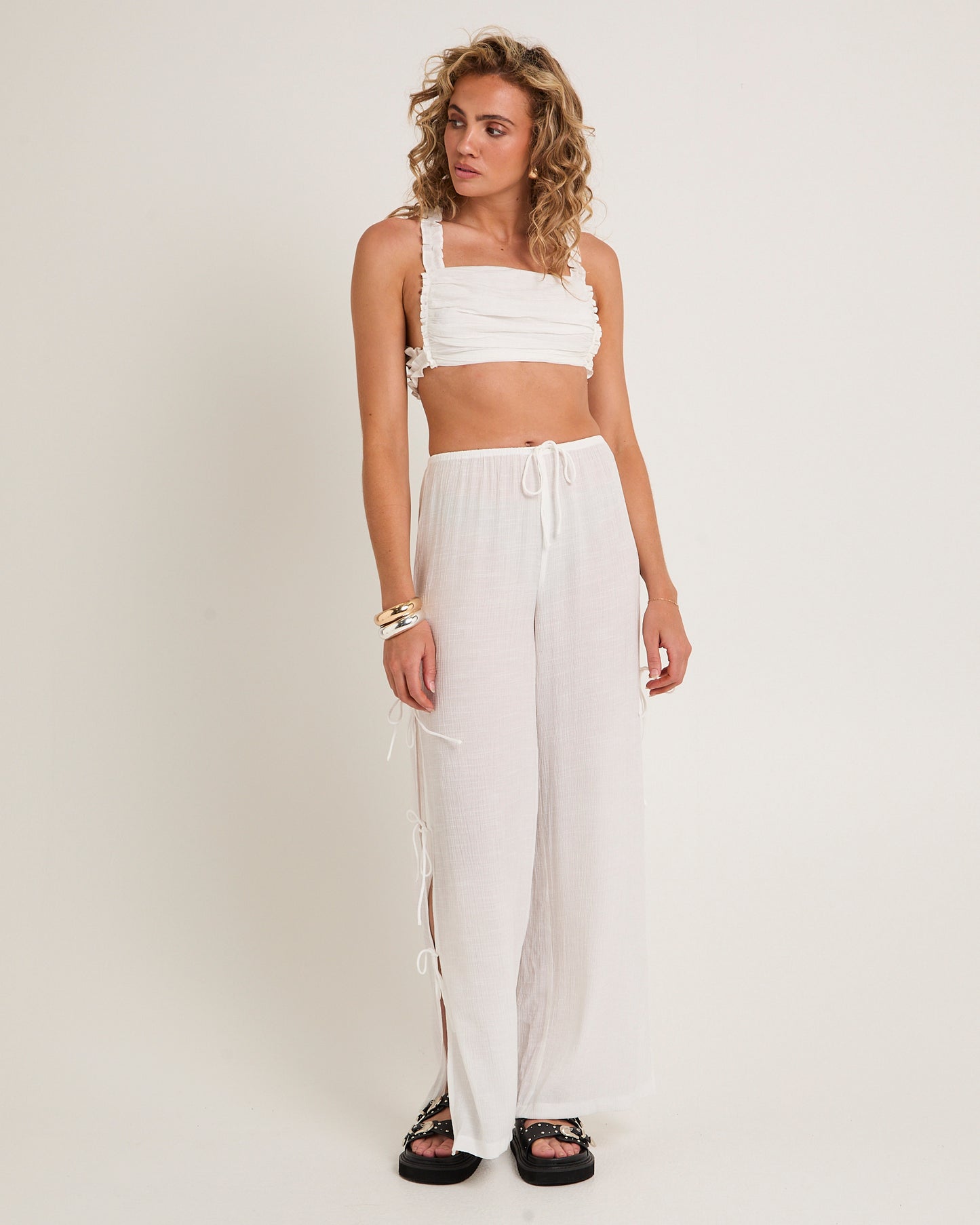 Dion Gathered Micro Top