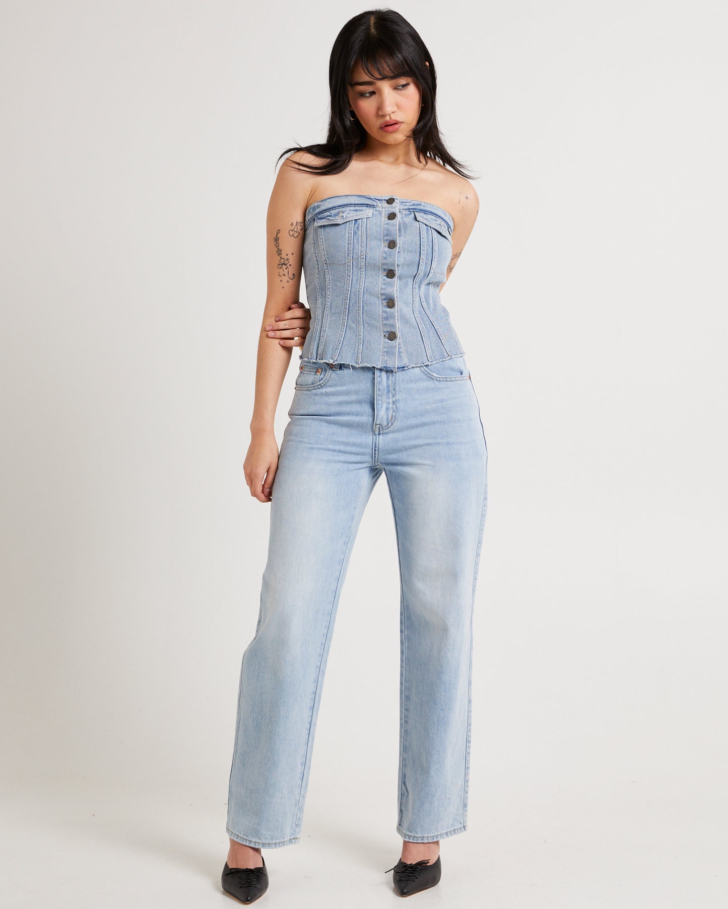 Desire Strapless Bustier Bae Fade