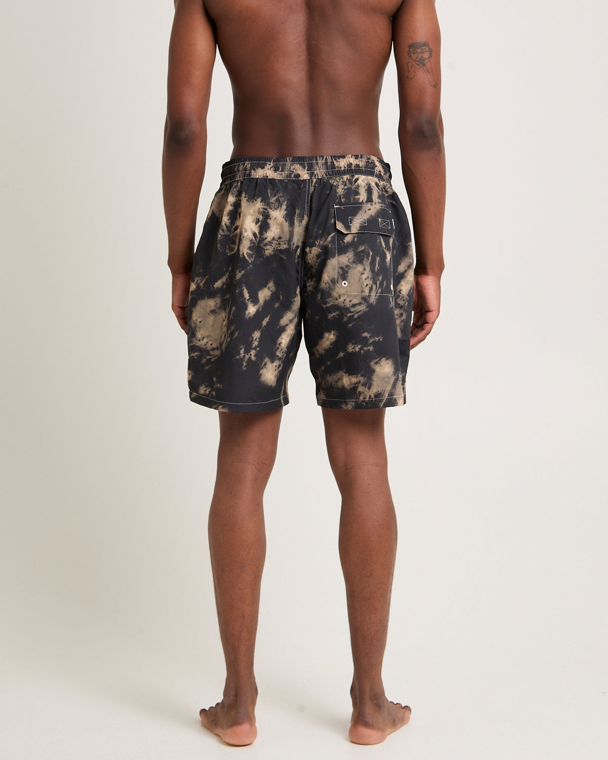 Tie Die Baywatch Swim Shorts Sand