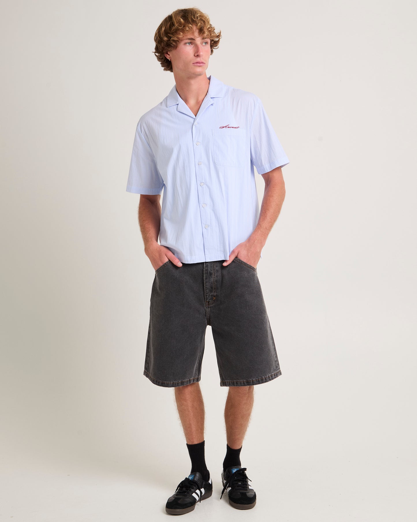 Box Striped Short Sleeve Shirt