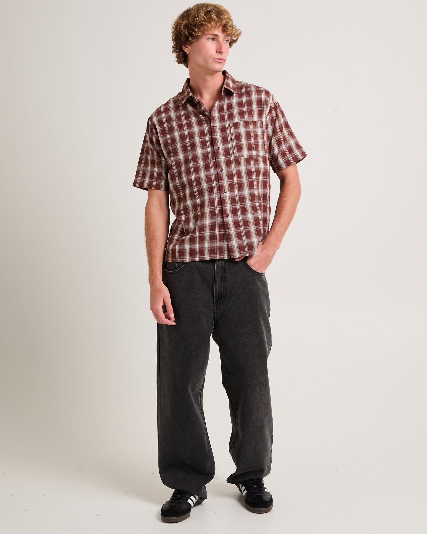Figment Box Short Sleeve Check Shirt