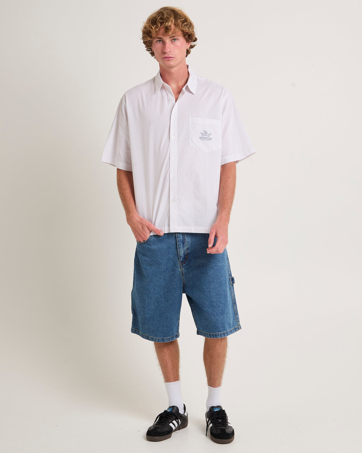 Skate Holiday Short Sleeve Shirt WHITE