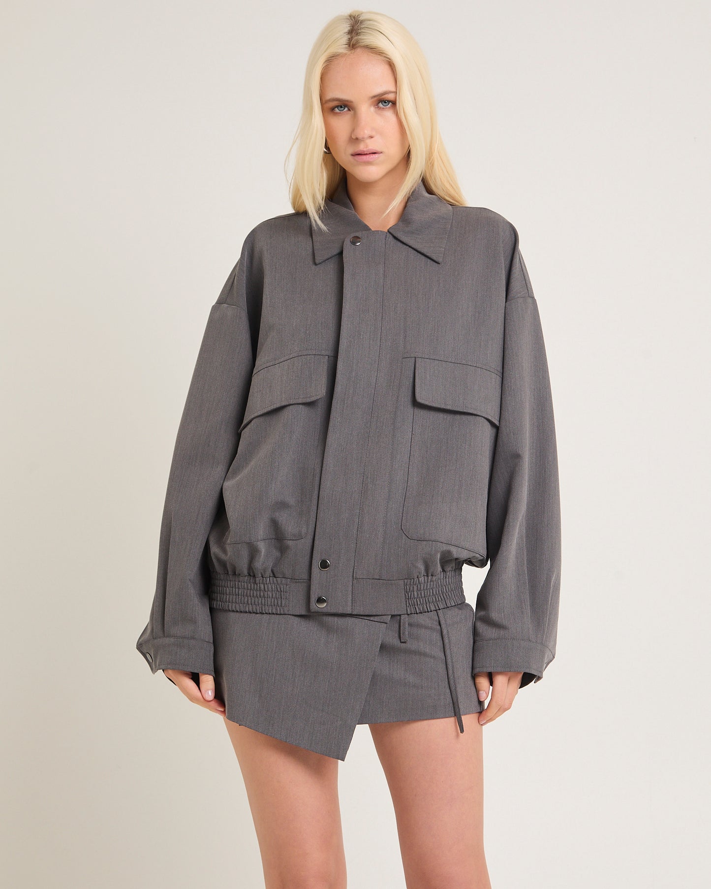 Jen Oversized Patch Pocket Jacket