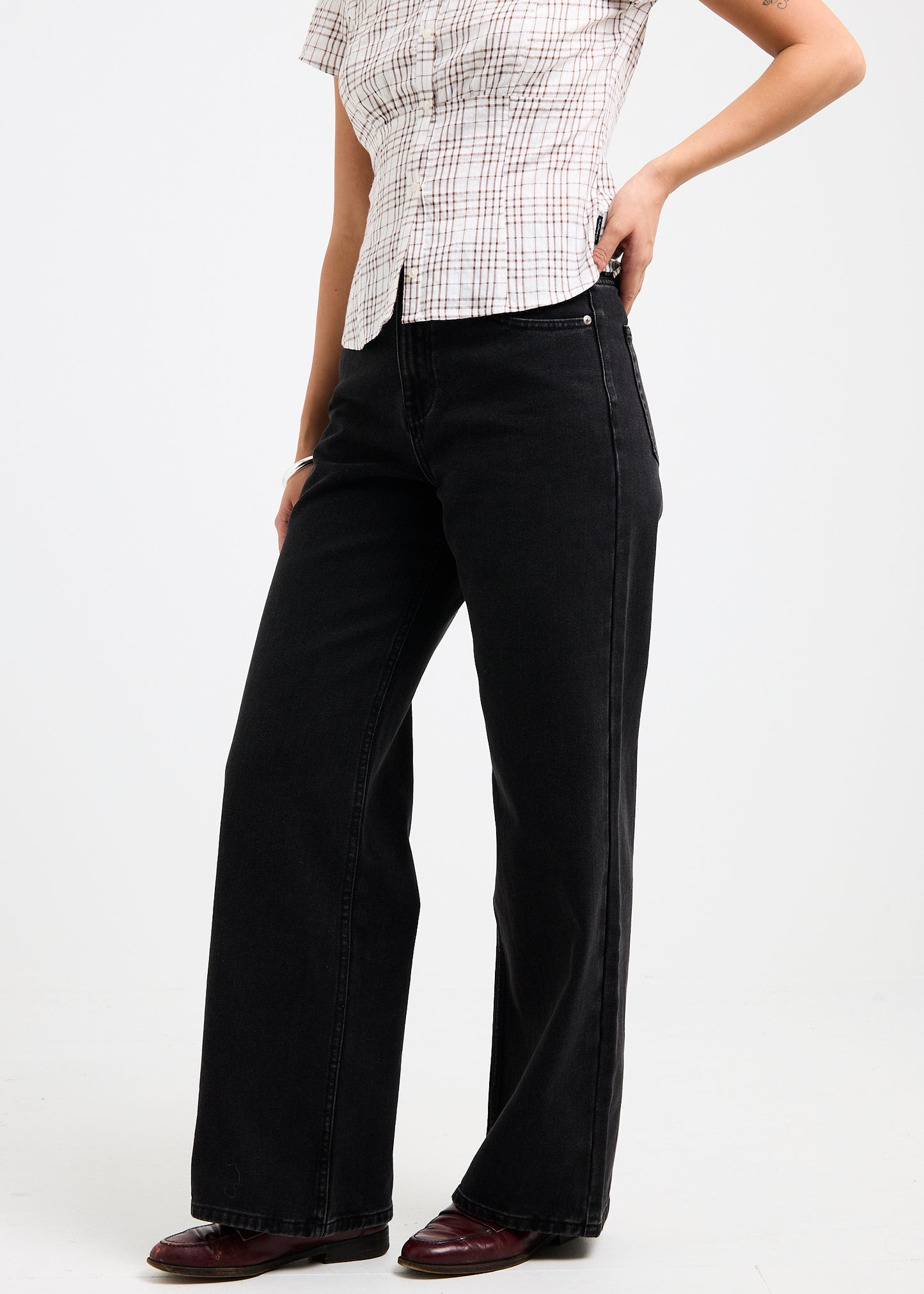 Misty High & Wide Denim Jeans