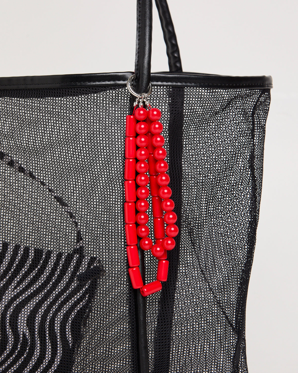 Callie Mesh Beach Bag BLACK