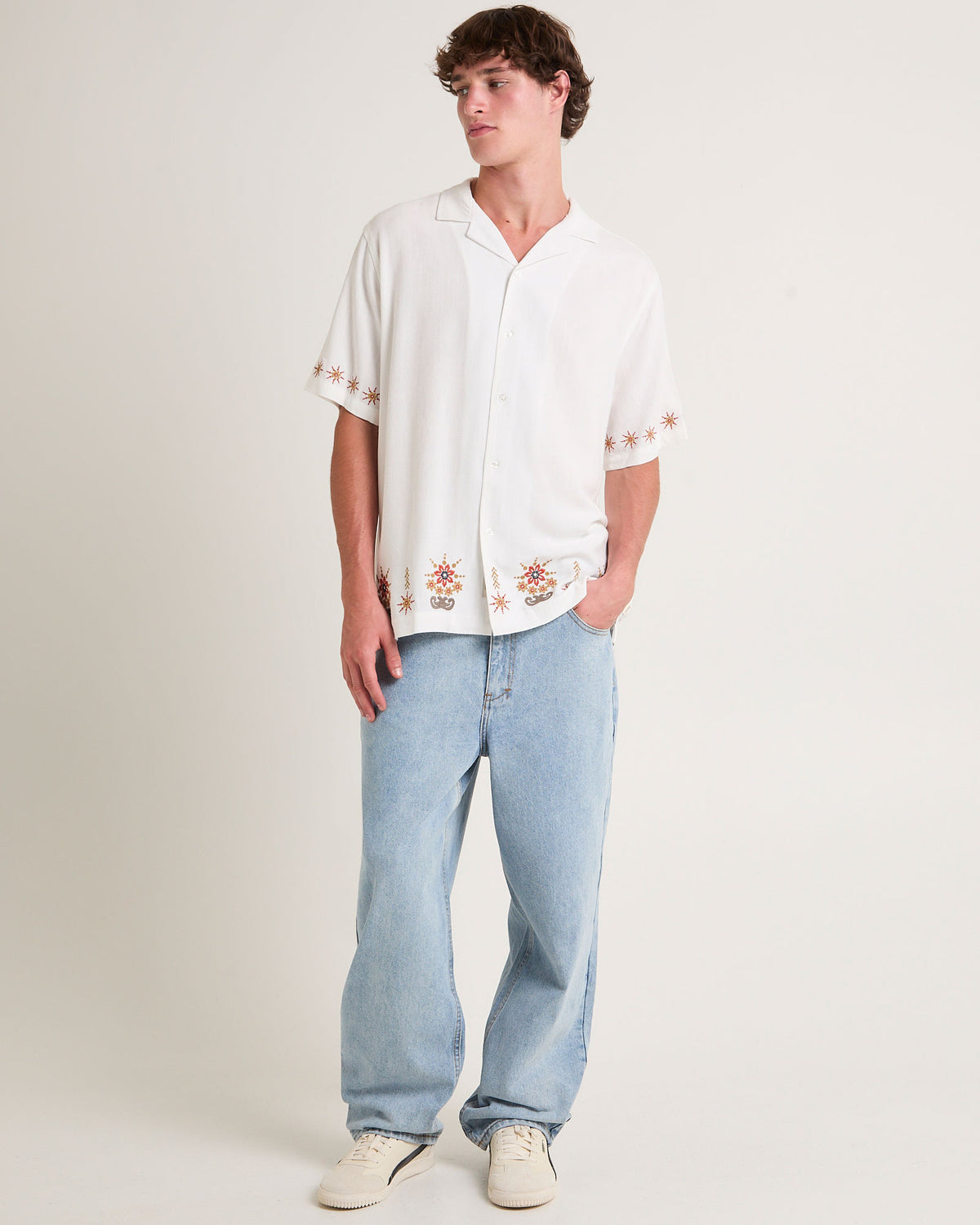 Argo Short Sleeves Resort Shirt OFF WHITE