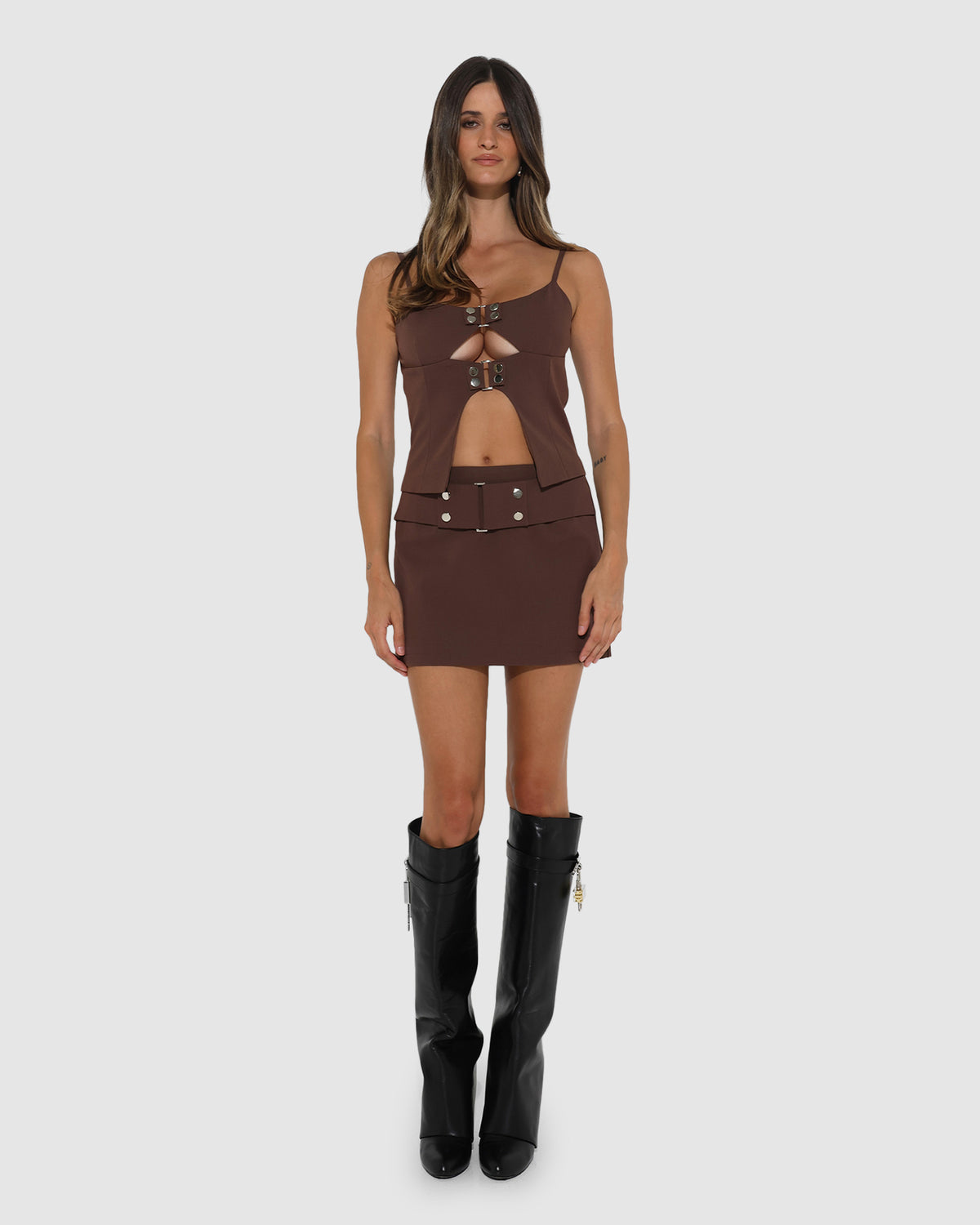 Ren Mini Skirt CHOC