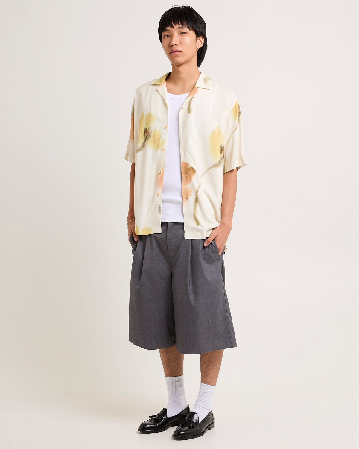 Alma Short Sleeve Resort Shirt WHITE