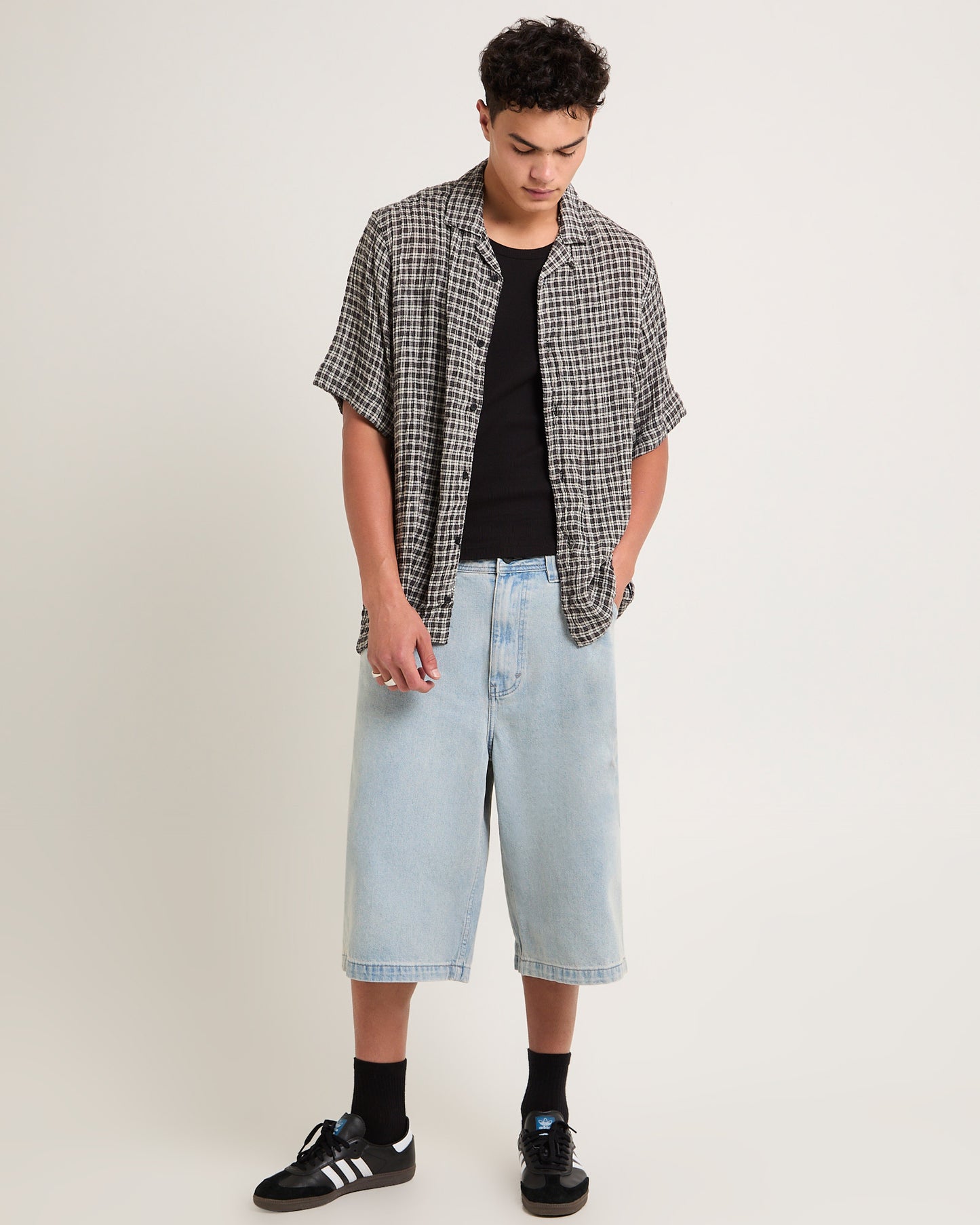 A7 Mega Baggy Denim Shorts Wayne