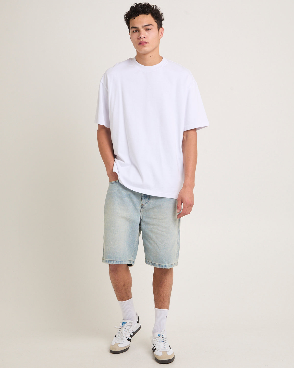 Big Boss Denim Shorts Manly MID VINTAGE BLUE