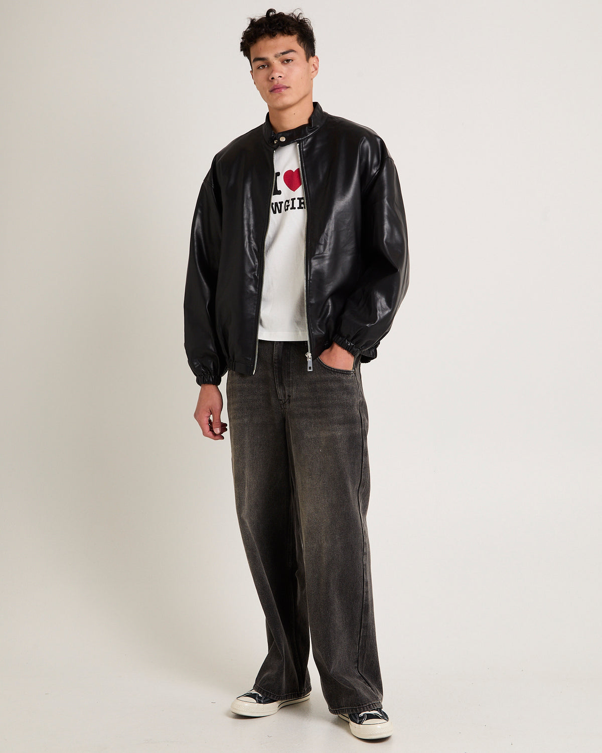 Moto Leather Jacket BLACK