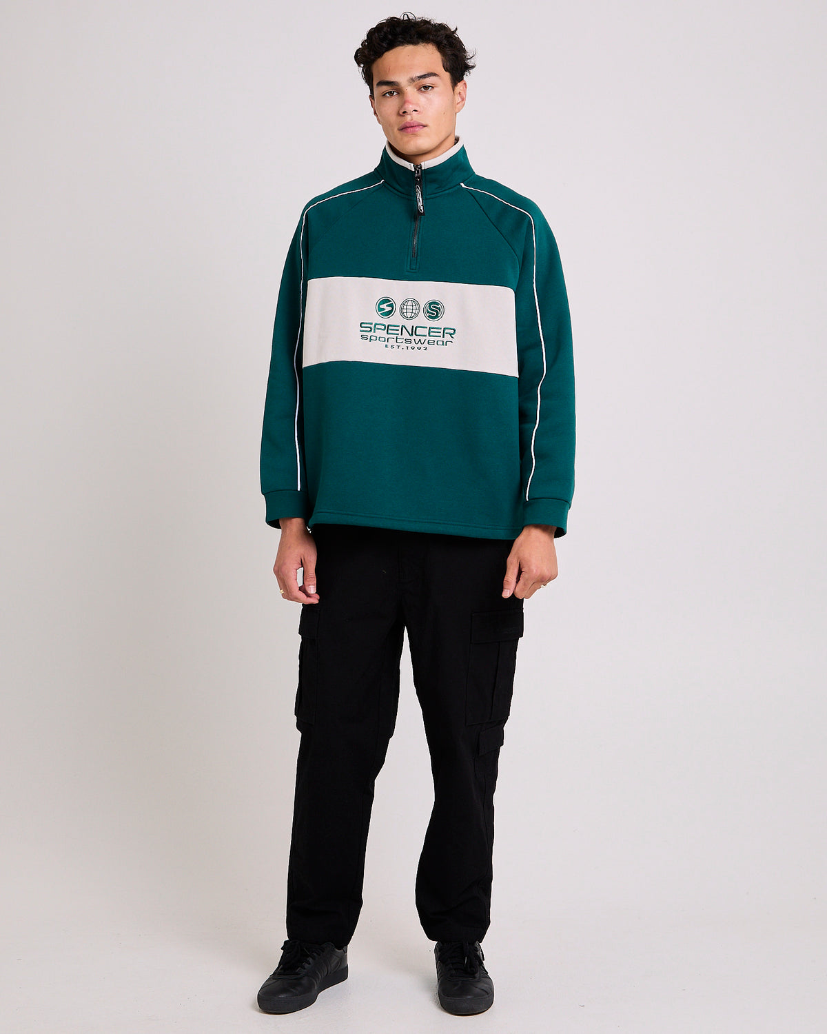 Global Quater Zip Fleece GREEN