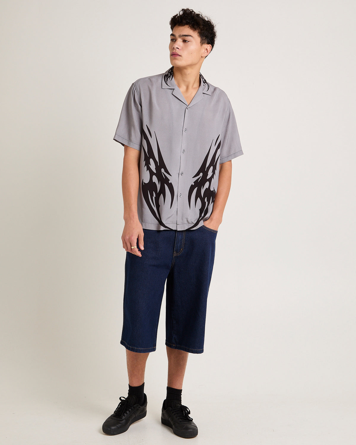 Nu Short Sleeve Resort Shirt GREY