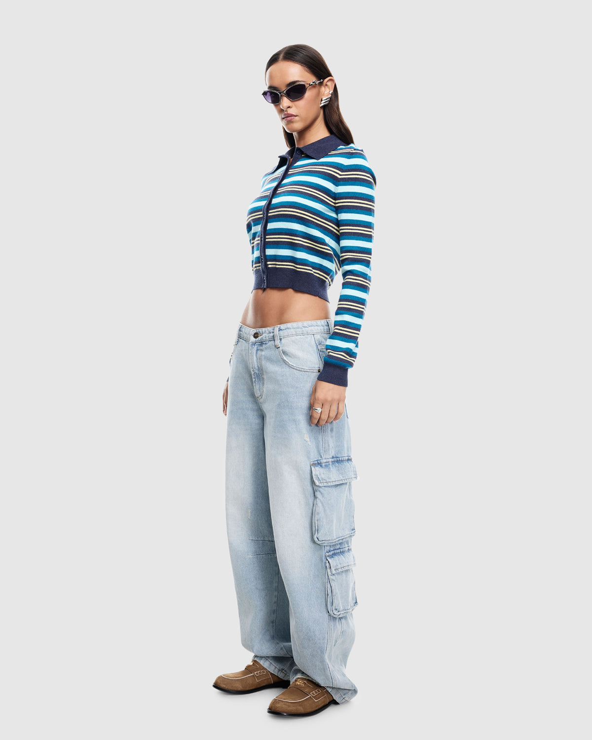 Awakening Cardigan NAVY STRIPE