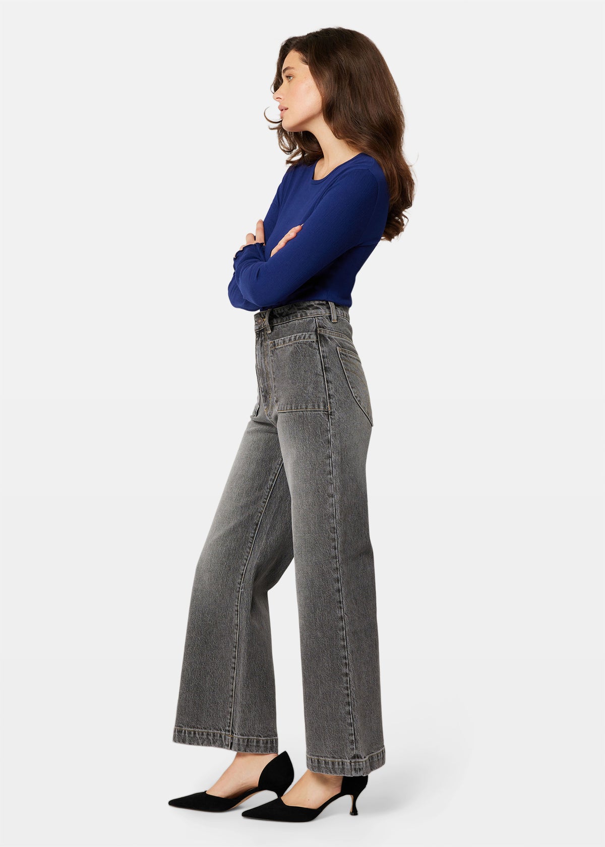 Sailor Denim Jeans Black Stone WASHED BLACK
