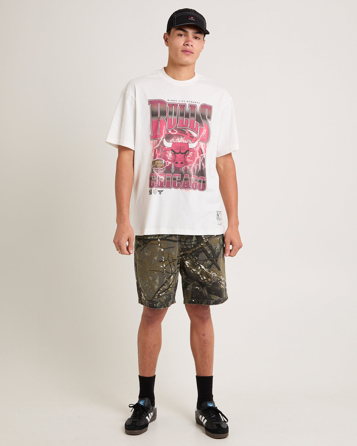 Chicago Bulls City Strike T-Shirt VINTAGE WHITE