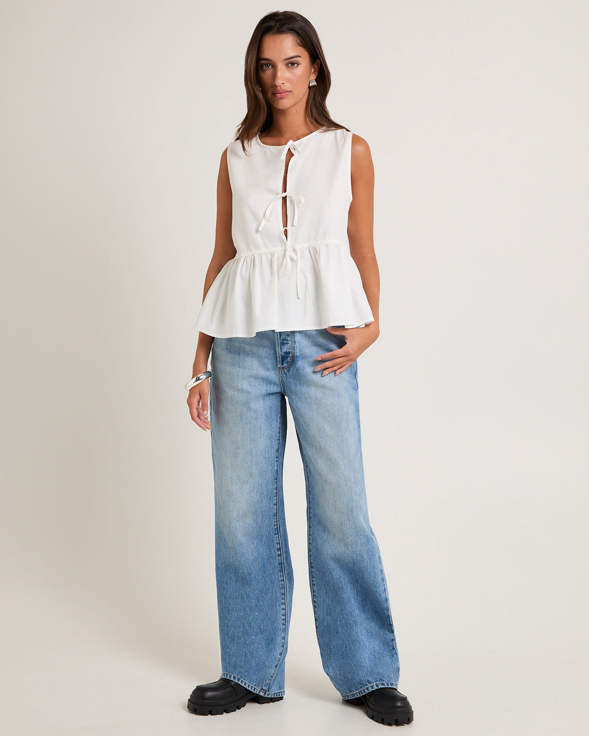 Stevie Relaxed Denim Jeans Brad Blue BRAD BLUE