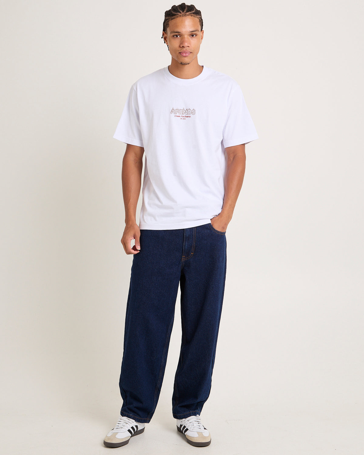 Ember Retro T-Shirt White