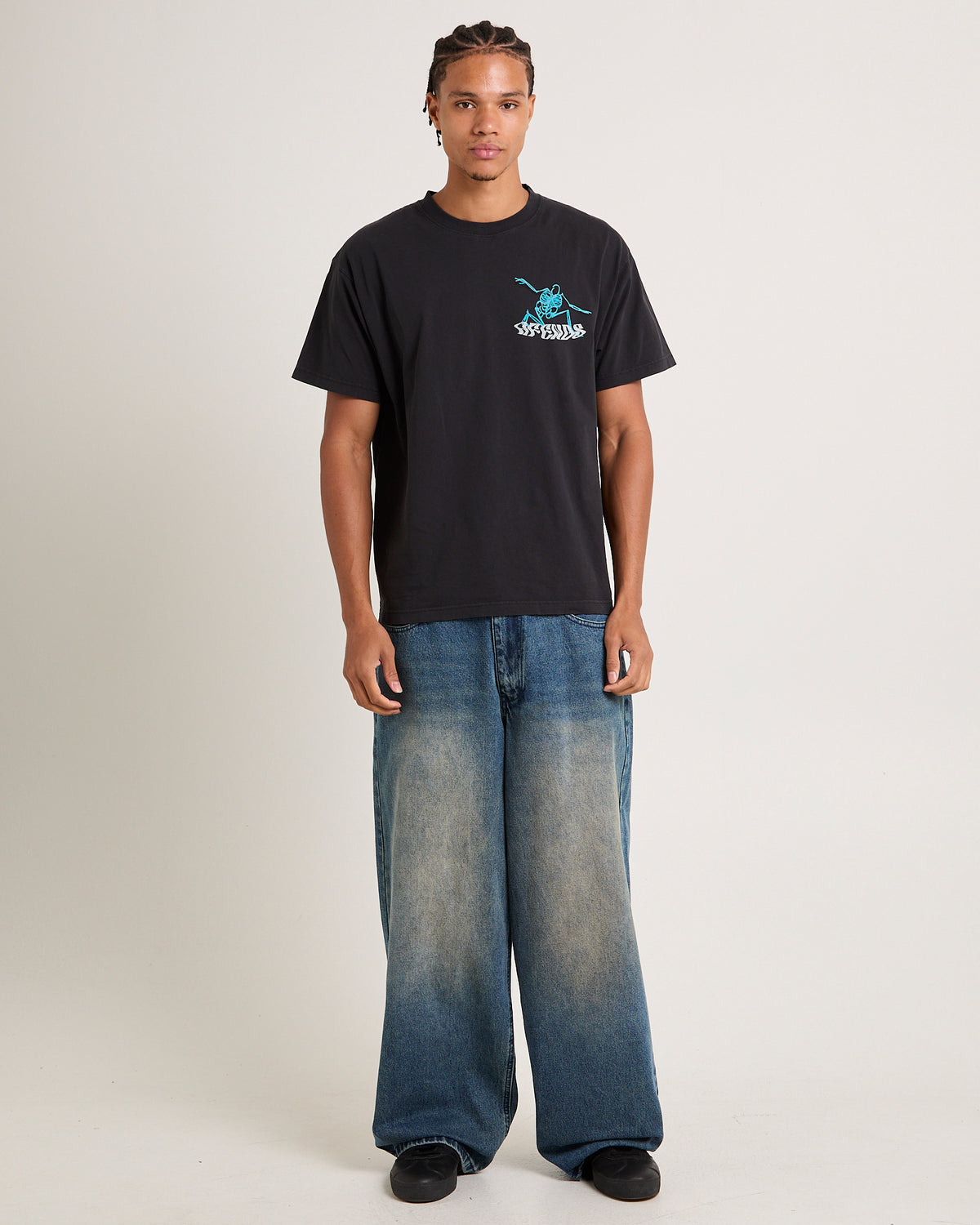 Apocalypso Retro T-Shirt Stone Black