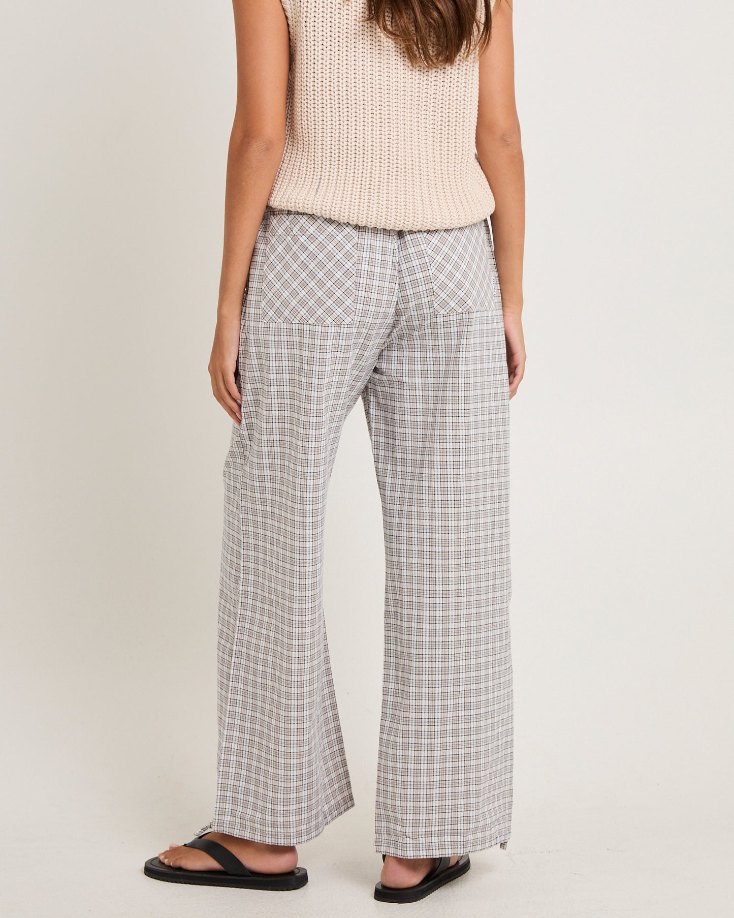 Drew Seersucker Wide Leg Pants
