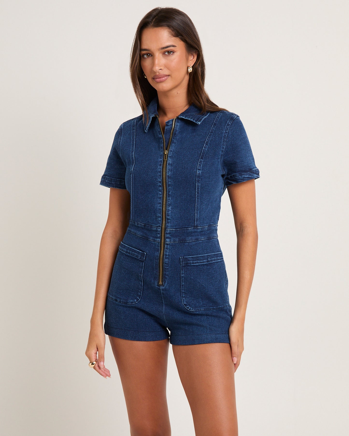Alanis Denim Playsuit