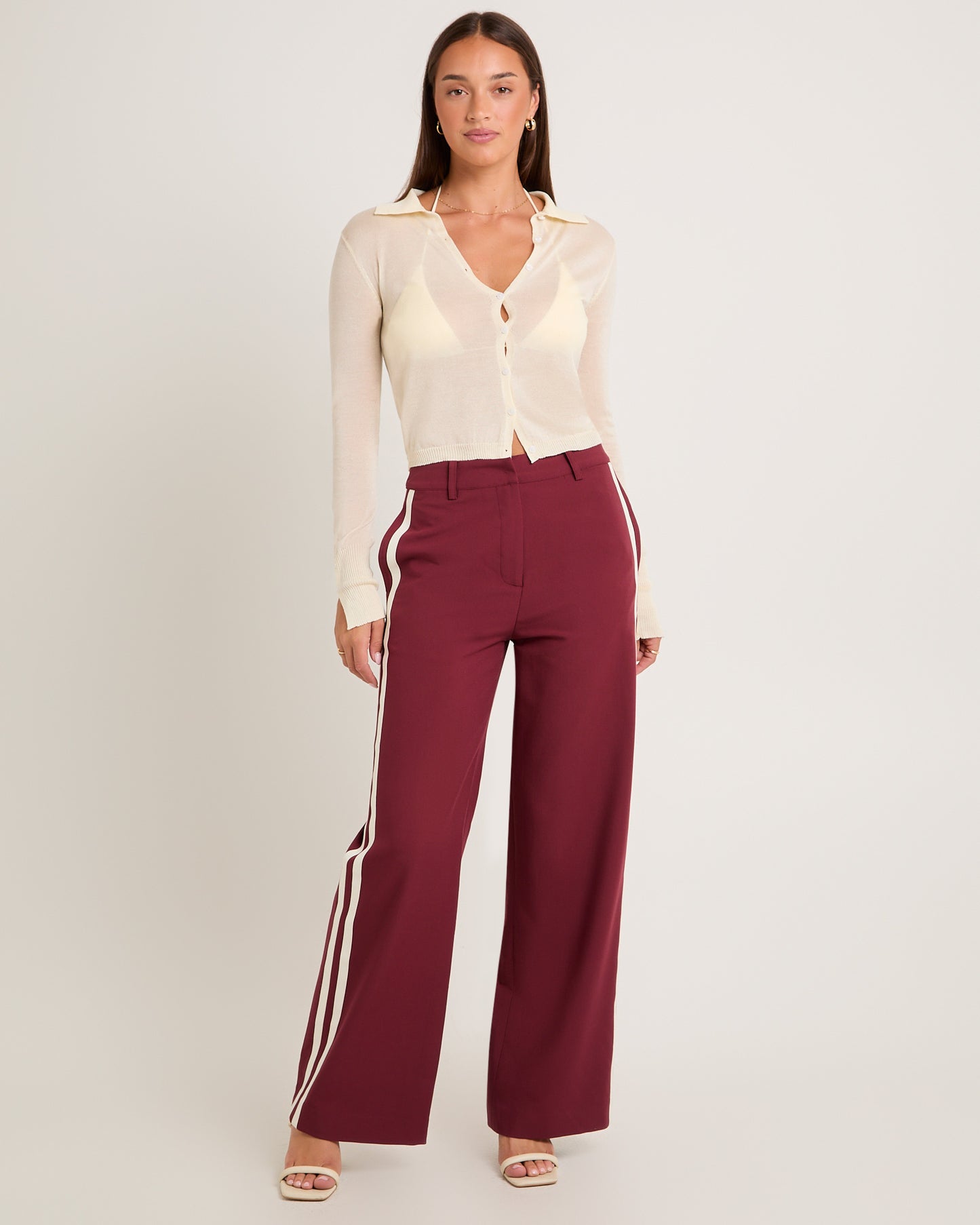 Leon Stripe Detail Suit Pants